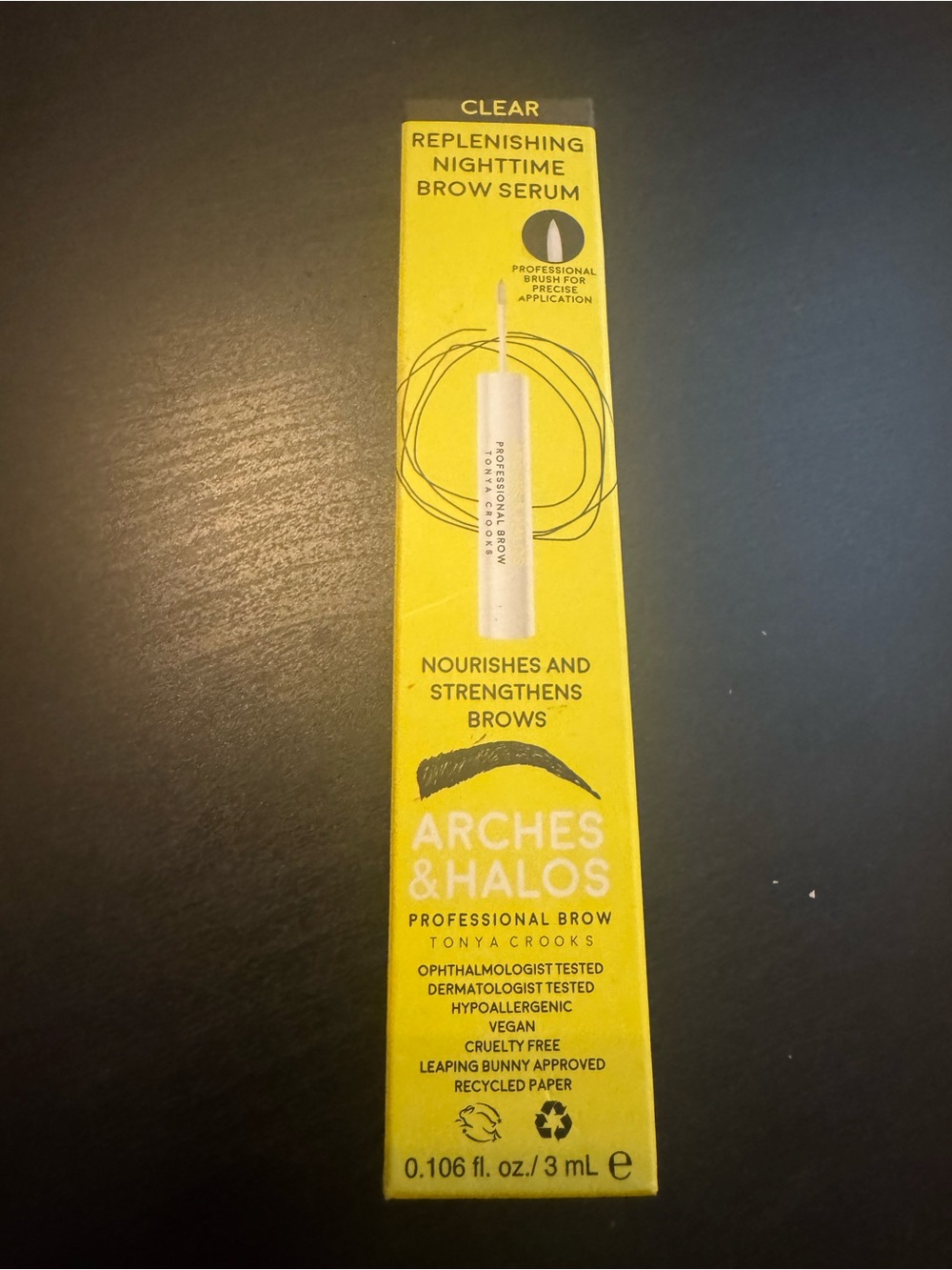 Arches & Halos Replenishing Nighttime Brow Serum - Clear